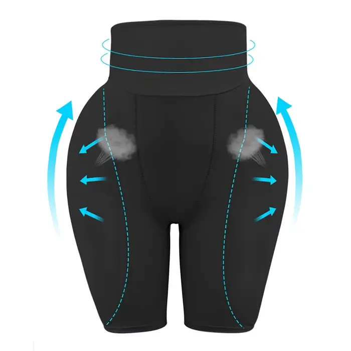 Culotte gainante pour femme avec coussinets pour les hanches