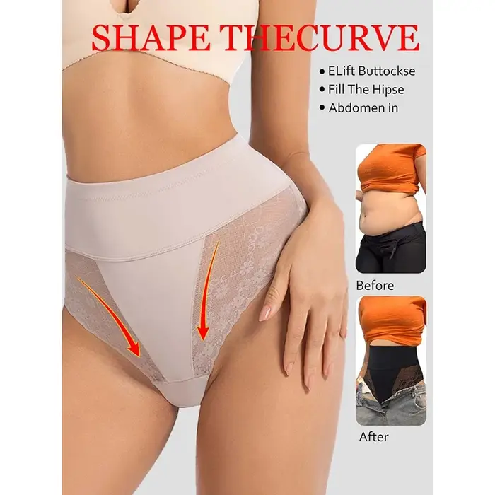 Culotte gainante string taille haute pour femme