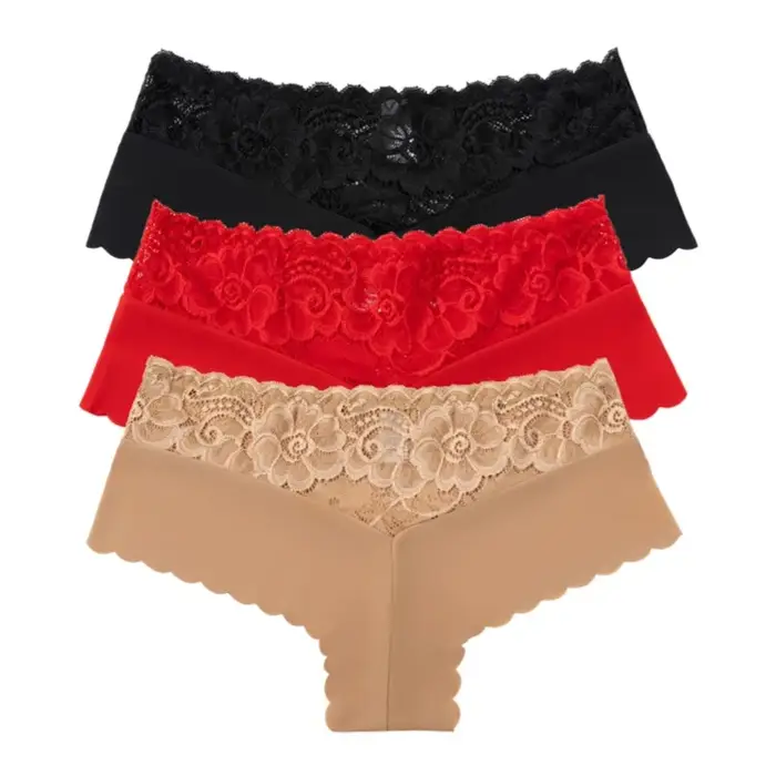 Culotte en dentelle léopard pour femme