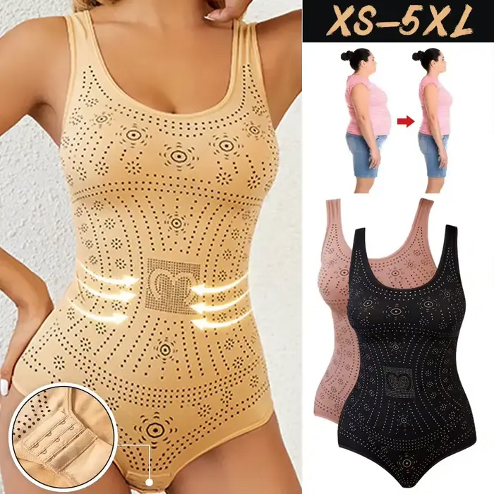 Femmes sans couture confortable Body Shaper imprimé grande taille ventre contrôle Shapewear