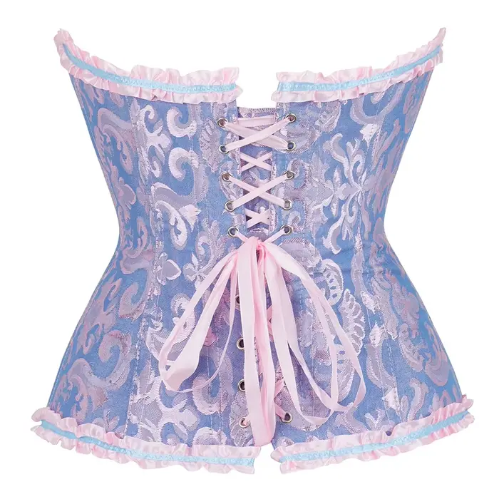 Corsets Top Bustiers Body Shaper pour femmes Overbust Corset Sexy Jacquard Lingerie Vintage Costume victorien grande taille Corselet