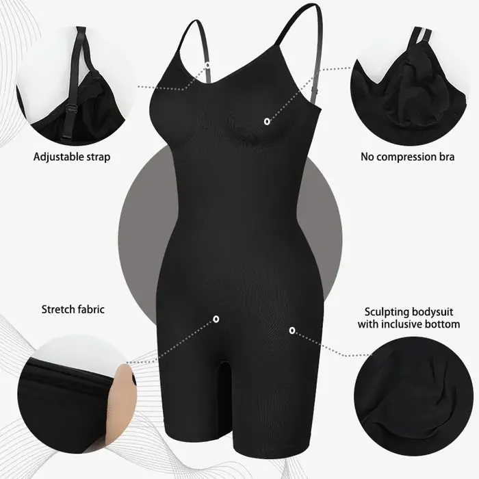Nouveau Body Shapewear femmes débardeur contrôle du ventre corps complet Shaper Anti frottement Shorts minceur taille