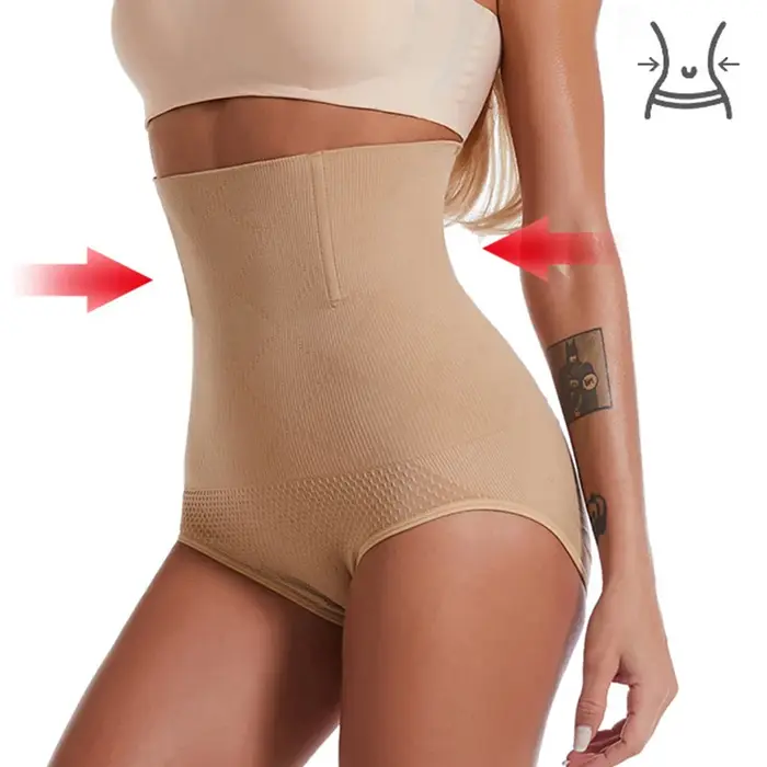 Sans couture femmes taille haute façonnage culotte respirant corps Shaper minceur ventre sous-vêtements dames Corset
