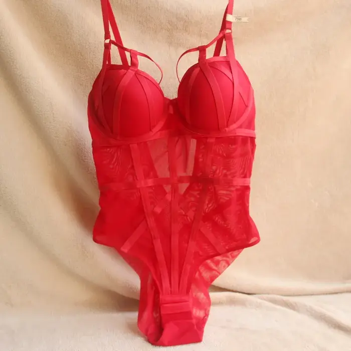 MOYISU Sexy Shapewear Body femmes maille transparente Lingerie Teddy avec soutien-gorge push-up sangle offre spéciale corps Shaper livraison gratuite
