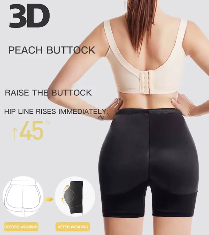 Sous-vêtements rembourrés pour rehausser les fesses