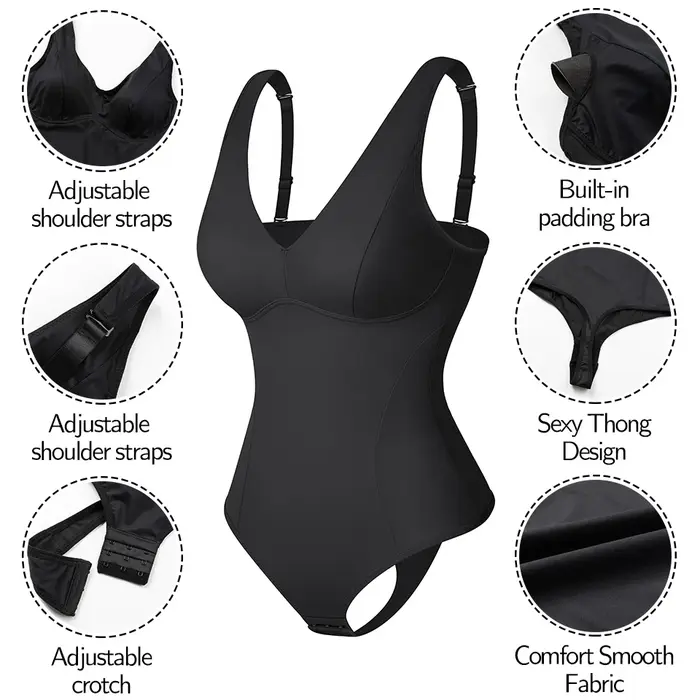 Shapewear Body string Shaper pour femmes taille formateur corps