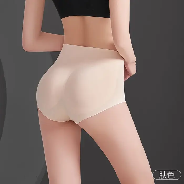Culotte gainante sans couture d'été avec coussinets en silicone pour les hanches et rehausseurs de f
