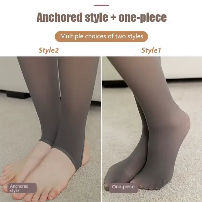 Femme collants thermiques Sexy translucide polaire Leggings