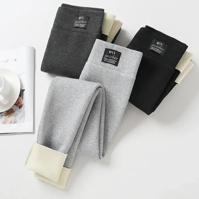 Leggings d'hiver pantalons thermiques épais