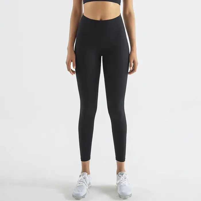 SOISOU-Legging en nylon pour femme, pantalon de yoga sexy, taille haute, moulant, élastique, doux, r