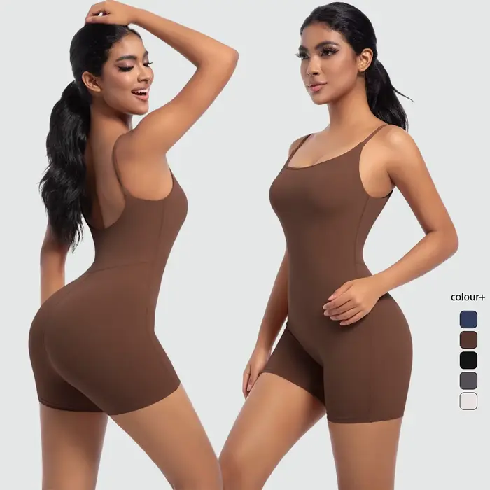 Combinaison dos nu sans couture pour femme