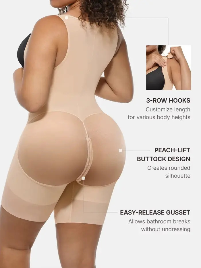 1 pièce Body sculptant intégral pour femme