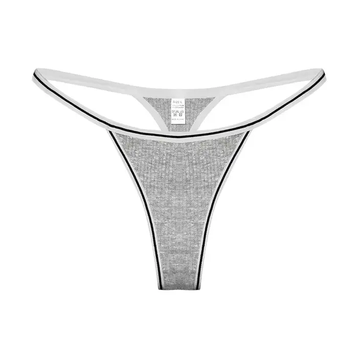 Culotte string une pièce sexy taille basse sans coutures en coton antibactérien pour femme