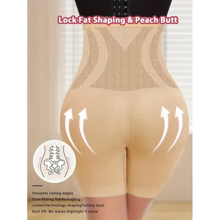 1 pièce Culotte sans couture taille haute pour femme