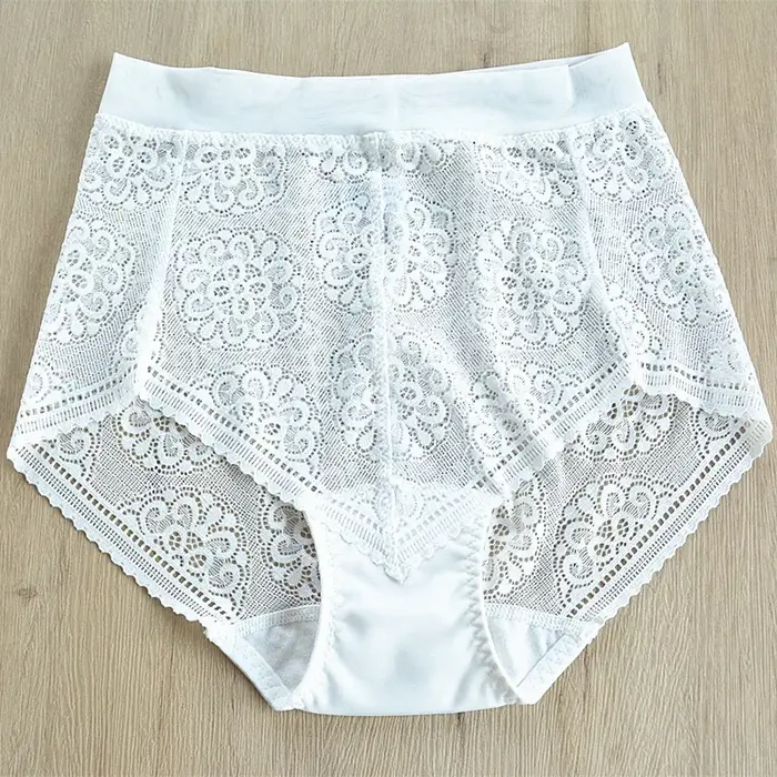 Culotte sexy en dentelle sans couture pour femme, sous-vêtement doux et respirant pour fille