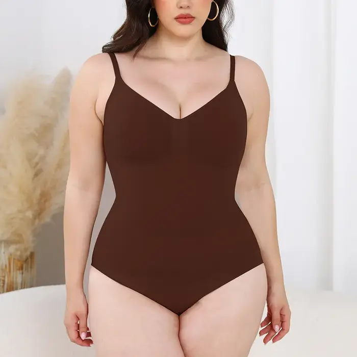 Body gainant sans couture pour femme, contrôle abdominal, lingerie amincissante et sculptante, en ny