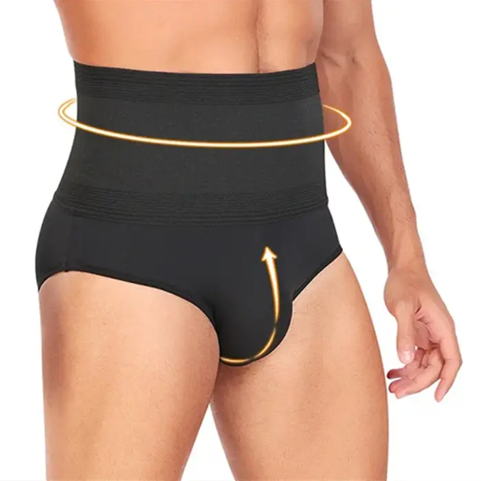 Homme colombien ceintures Shapers slips taille haute hommes culottes minceur