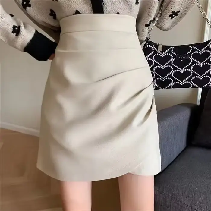Mini robe trapèze amincissante pour femme, taille haute, batterie, jupe con, à la mode, corps auditi