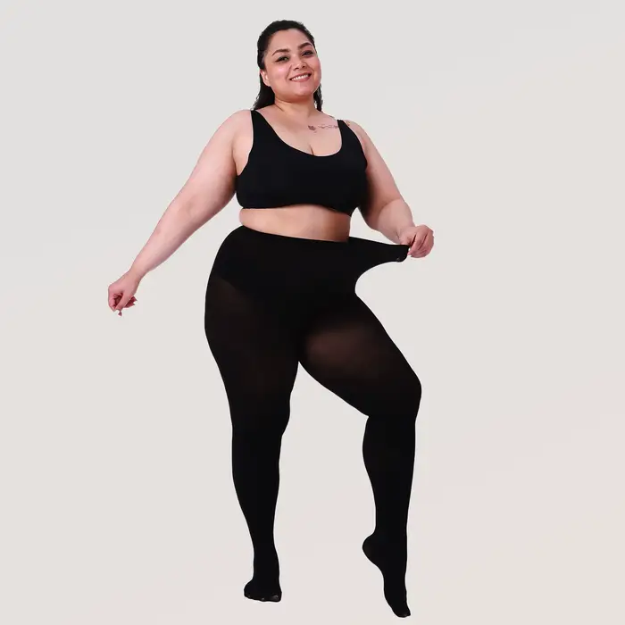 Collants doublés polaire 200D pour femmes