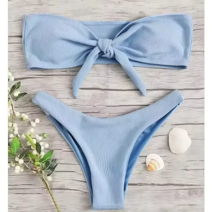 Sexy bas de Bikini femme 2025 maillot de bain taille basse bas couleur unie maillots
