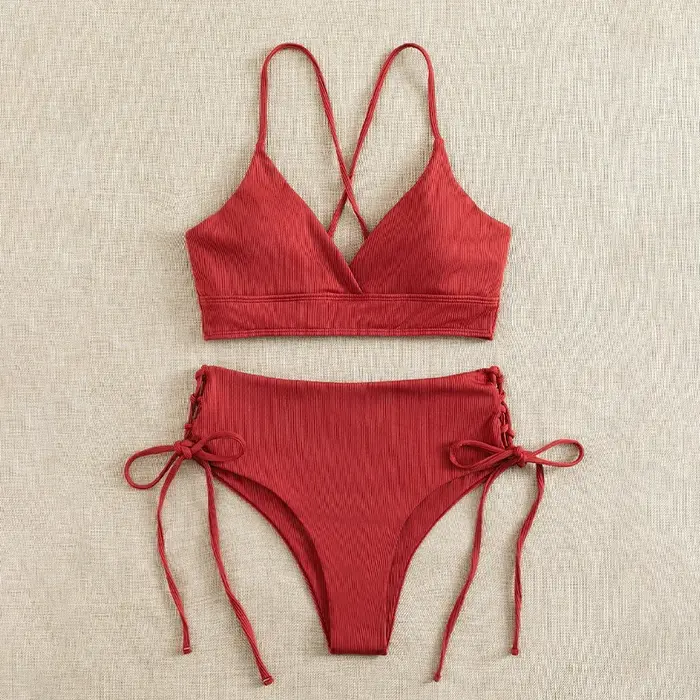Ensemble Bikini taille haute pour femmes