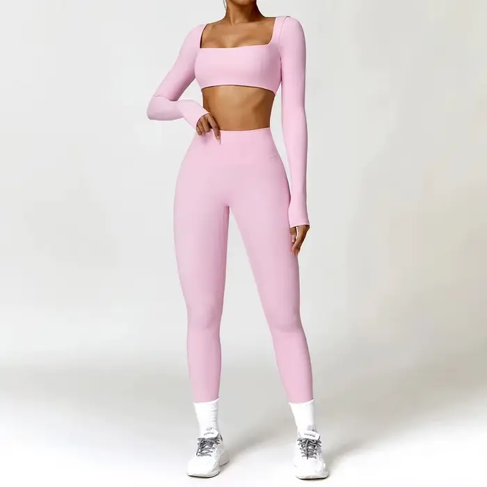 Costume de Yoga 2 pièces pour femmes, ensemble de sport à séchage rapide, survêtement pour course à 