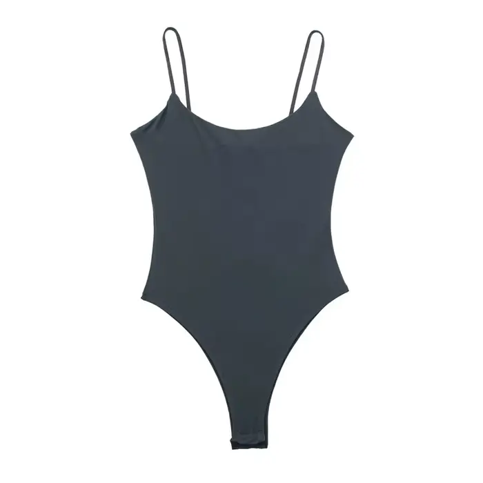 MUJER blanc noir corps femme sans manches serré Body Lingerie Sexy
