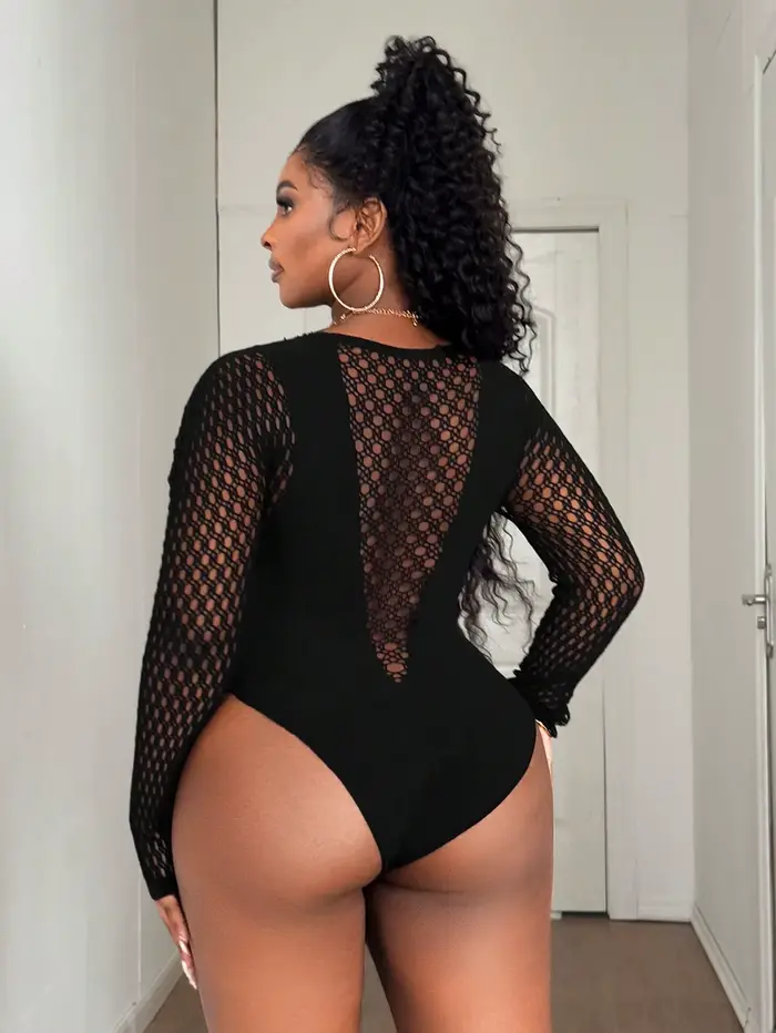 Body moulant sexy grande taille pour femme