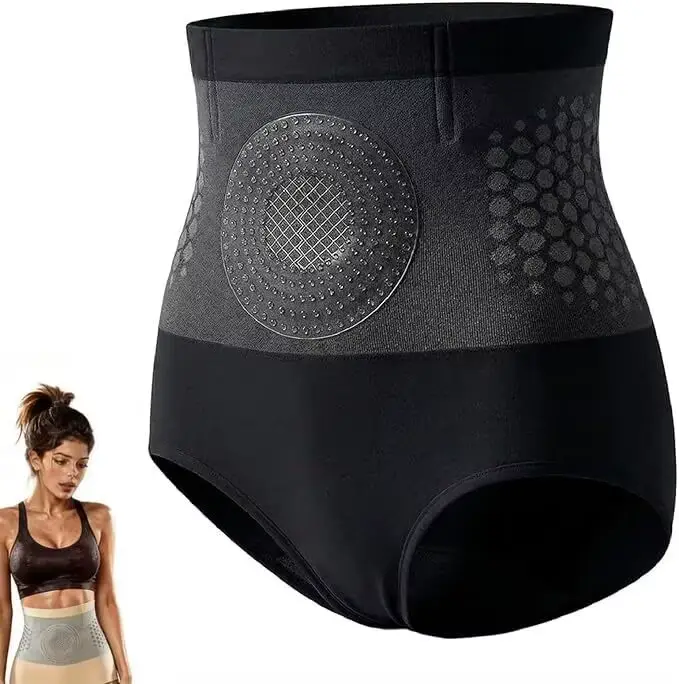 Shorts sculptants 4-en-1 brûle-graisse sans couture taille haute contrôle abdominal rehaussement des fesses antidérapants pour femme