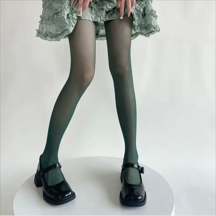 Collants colorés en velours pour femmes