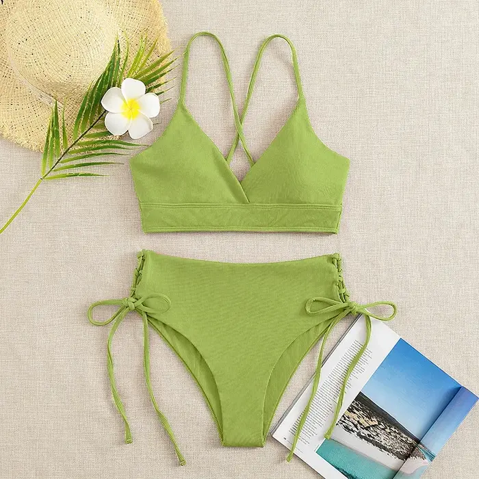 Ensemble Bikini taille haute pour femmes