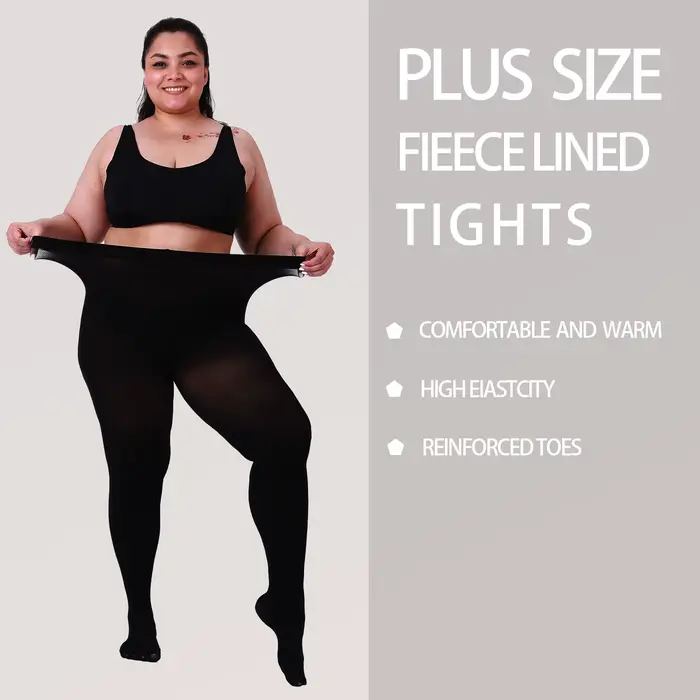 Collants doublés polaire 200D pour femmes