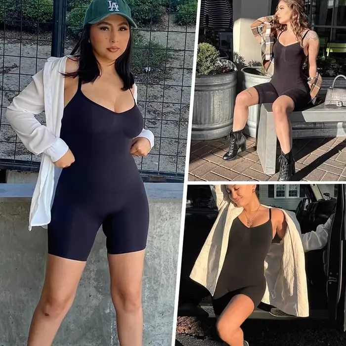 Nouveau Body Shapewear femmes débardeur contrôle du ventre corps complet Shaper Anti frottement Shorts minceur taille