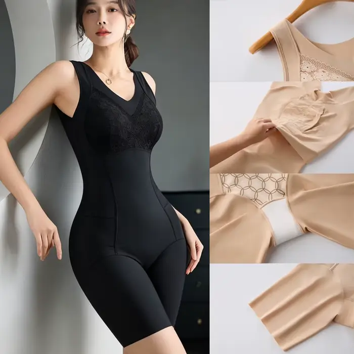 Body gainant intégral sans couture pour femme