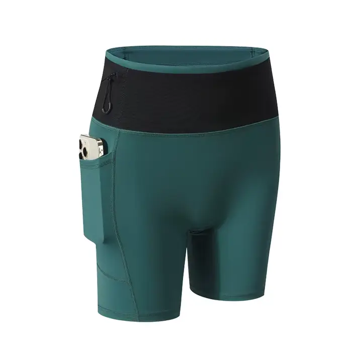 Short de compression avec poches pour femme, vêtements de sport à haute élasticité, entraînement spo