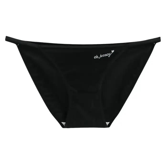 Taille moyenne fine sangle intimes couleur unie filles femmes tache culottes
