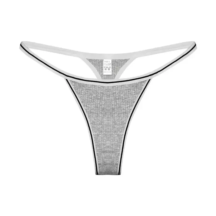 Culotte string une pièce sexy taille basse sans coutures en coton antibactérien pour femme