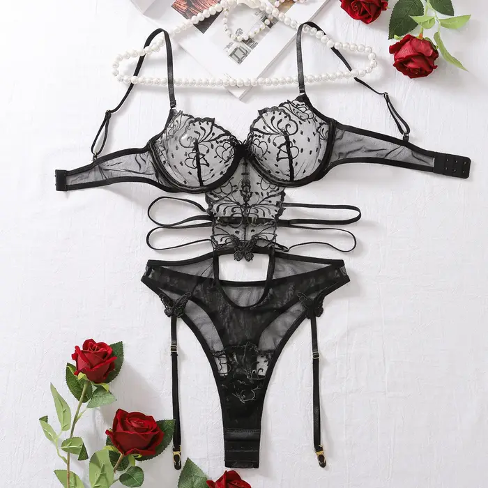 Body en dentelle florale exclusif, vêtement féminin tendance, lingerie sexy pour femmes, décolleté p