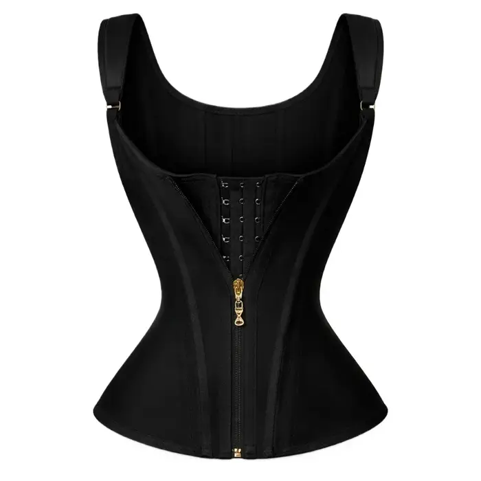 Gilet de récupération post-partum, gaine amincissante pour le ventre, avec fermeture éclair et croch