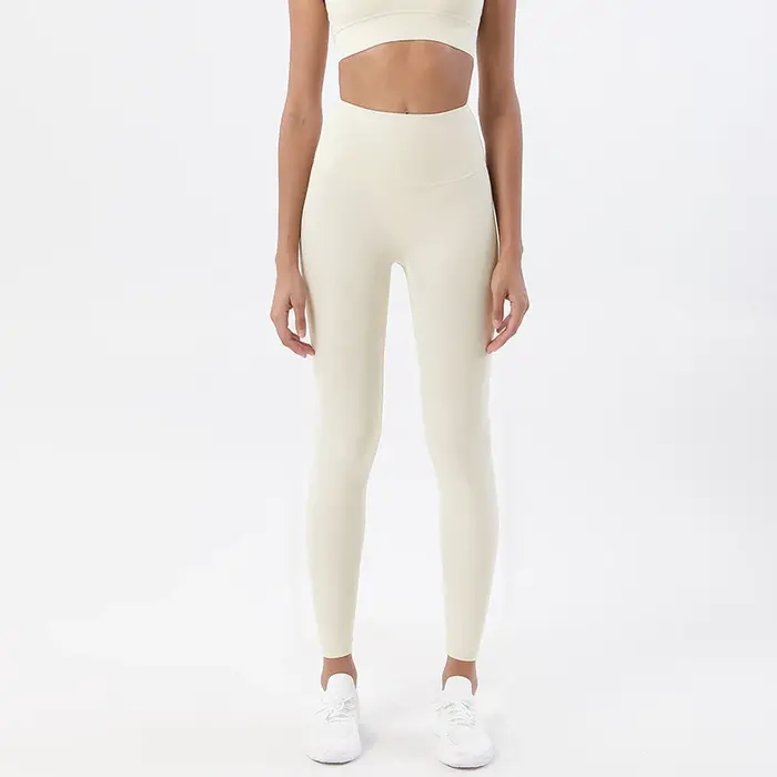 SOISOU-Legging en nylon pour femme, pantalon de yoga sexy, taille haute, moulant, élastique, doux, r