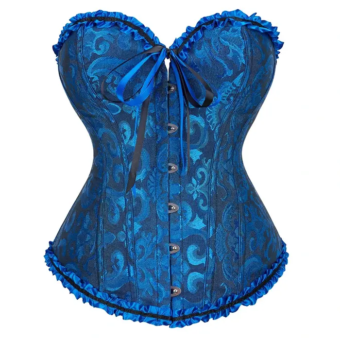 Corsets Top Bustiers Body Shaper pour femmes Overbust Corset Sexy Jacquard Lingerie Vintage Costume victorien grande taille Corselet