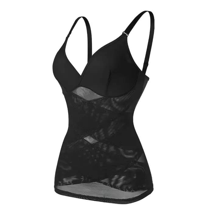 Body Shaper pour femmes contrôle du ventre Shapewear débardeurs de Compression haut caraco col en v 