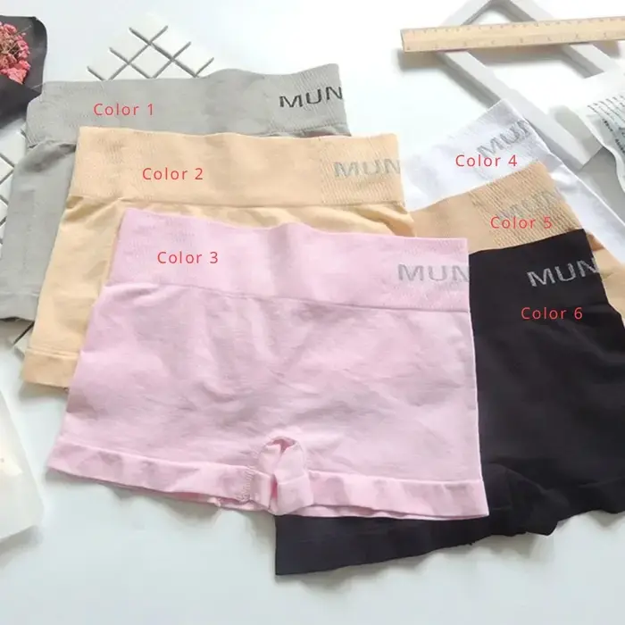4 pièces sécurité femme culottes pantalons pour femmes sans couture corps façonnage décontracté court dames Boxer slips Boyshorts sous-vêtements en coton