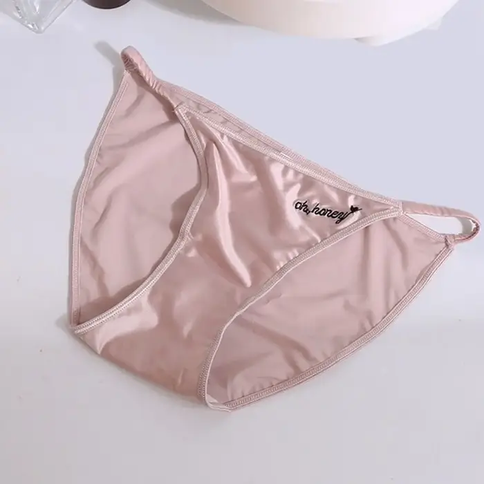Taille moyenne fine sangle intimes couleur unie filles femmes tache culottes