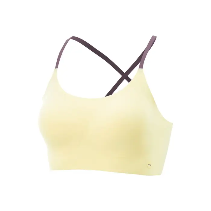 Li-ning femmes Fitness sport soutien-gorge léger Stable soutien 54% Polyester 46% élasthanne ajustement serré doublure