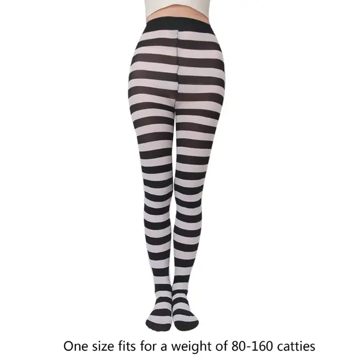 Collants rayés décontractés pour femmes