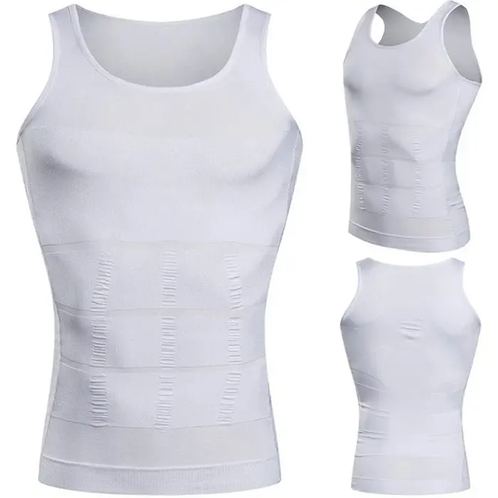 Gilet Shapewear pour hommes S-3XL grande taille minceur corps Corset Baju Melayu doublure
