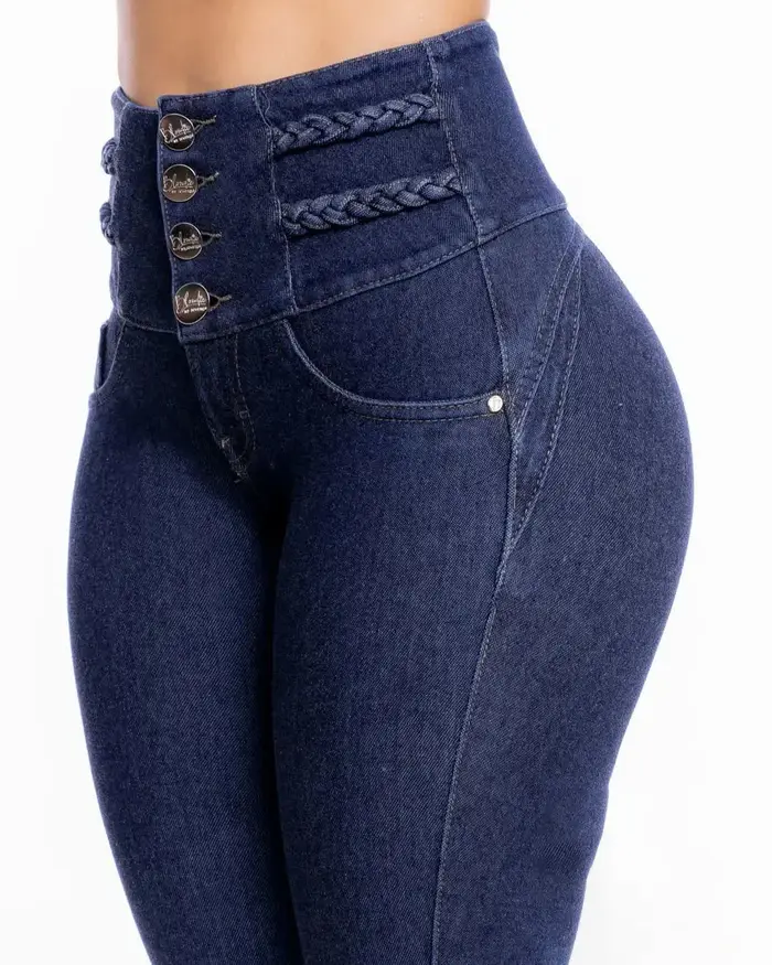 TUNIControl-Jean skinny taille haute pour femme, sous-vêtement avec effet lifting des fesses, pantal