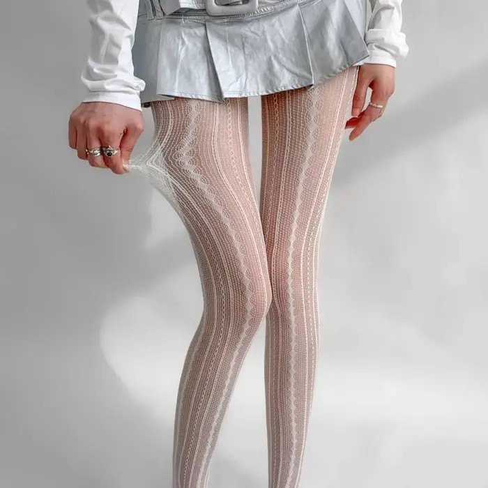 Collants résille en dentelle Sexy pour femmes