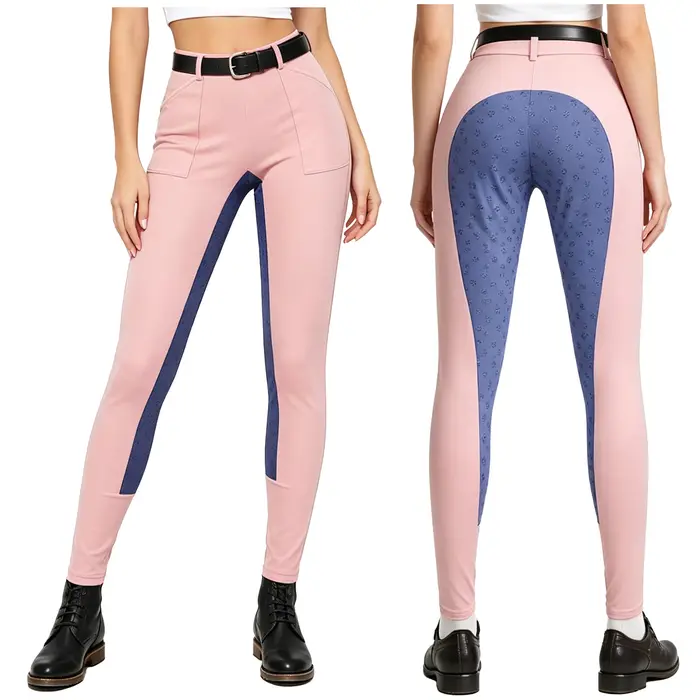 Pantalon d'équitation pour femme avec grip intégral en silicone